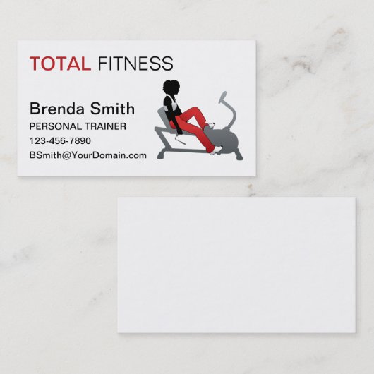 Personal Trainer Visitenkarte (Vorne/Hinten)