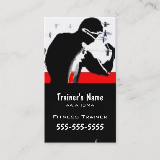 Personal Trainer Visitenkarte (Vorderseite)