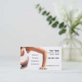 Personal Trainer Visitenkarte (Stehend Vorderseite)