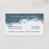 Personal Trainer Visitenkarte (Rückseite)