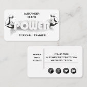 Personal Trainer Visitenkarte (Vorne/Hinten)