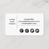 Personal Trainer Visitenkarte (Rückseite)