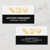 Personal Trainer | Waage Heart Monitor Visitenkarte (Vorne/Hinten)