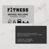 Personal Trainer | Workout Equipment | FITNESS Visitenkarte (Vorne/Hinten)