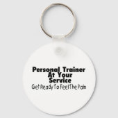 Personal Trainer zu Ihrem Dienst Schlüsselanhänger (Vorderseite)