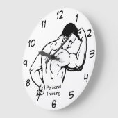 Personal Training Clocks Große Wanduhr (Winkel)