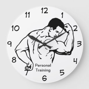 Personal Training Clocks Große Wanduhr