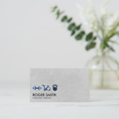 Personal Training Gym Equipment Visitenkarte (Stehend Vorderseite)