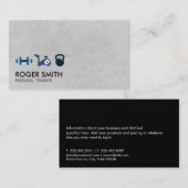 Personal Training Gym Equipment Visitenkarte (Vorne/Hinten)