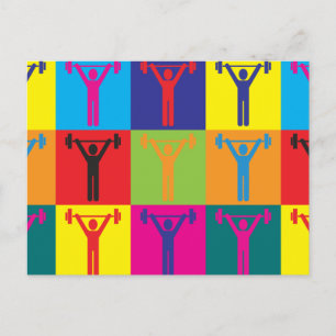 Personal Training Pop Art Postkarte