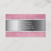 Personal Training Session | Rosa Grunge Visitenkarte (Rückseite)