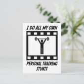 Personal Training Stunts Postkarte (Stehend Vorderseite)