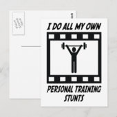 Personal Training Stunts Postkarte (Vorne/Hinten)