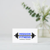 Personal Training Trainer Bodybuilder Visitenkarte (Stehend Vorderseite)
