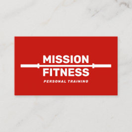 Personal Trainings für Red Fitness Visitenkarte