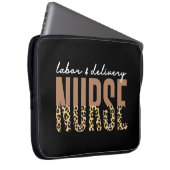 Personal und Krankenschwester Cheetah Leopard Druc Laptopschutzhülle (Vorne Rechts)