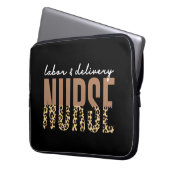 Personal und Krankenschwester Cheetah Leopard Druc Laptopschutzhülle (Vorderseite Links)