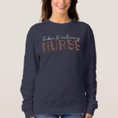 Personal und Krankenschwester Cheetah Leopard Druc Sweatshirt (Vorderseite)