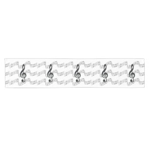 Personal und Treble Clef Kurzer Tischläufer