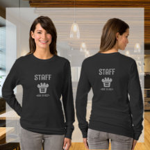 Personal Uniform Bäckerei Design Schwarz