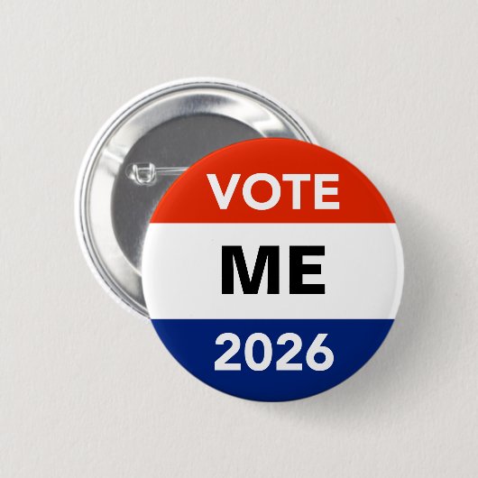 Personal Vote 2026 Midterm Election Campaign Button (Vorne & Hinten)