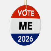 Personal Vote 2026 Midterm Election Campaign Keramik Ornament (Rechts)