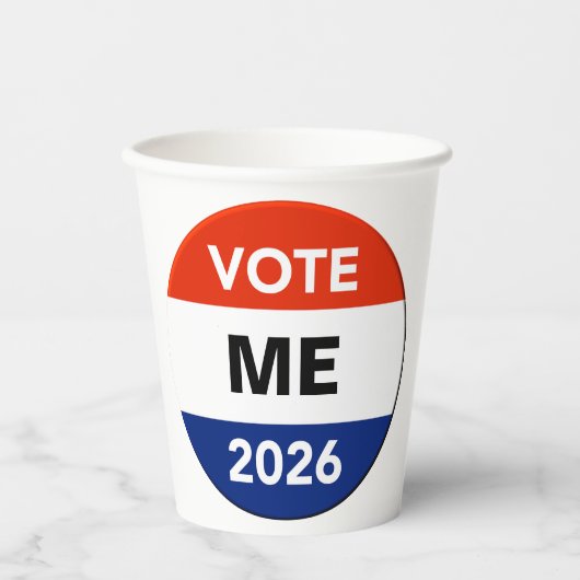 Personal Vote 2026 Midterm Election Campaign Pappbecher (Vorderseite)