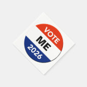 Personal Vote 2026 Midterm Election Campaign Serviette (Ecke)