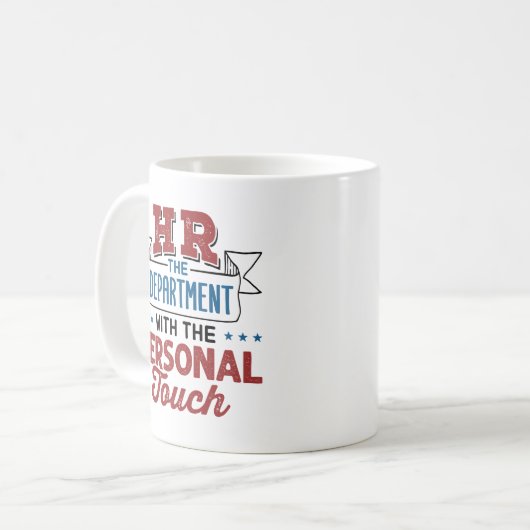 Personalabteilung mit persönlicher Touch Kaffeetasse (Vorderseite Links)
