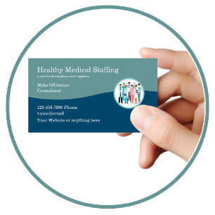 Personalagentur für medizinisches Personal Visitenkarte