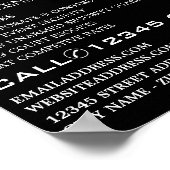 Personalanzeige des schlichten Sicherheitsdienstes Poster (Ecke)