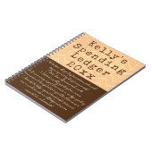 Personalausgaben Ledger Jährliche Buchführung Notizblock (Linke Seite)