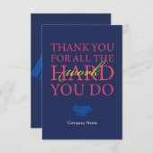 Personalausweis am Arbeitstag Dankeskarte (Vorne/Hinten)