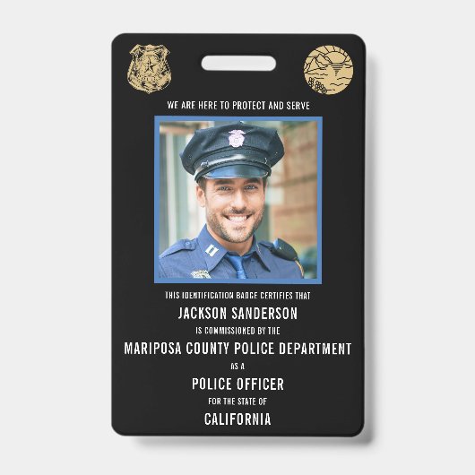Personalausweis der Polizeiabteilung Ausweis (Vorderseite)