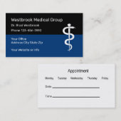 Personalausweis für Ärzte Visitenkarte (Vorne/Hinten)