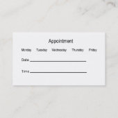 Personalausweis für Ärzte Visitenkarte (Rückseite)