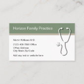 Personalausweis für Ärztebüros Visitenkarte (Vorderseite)