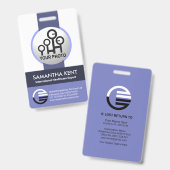 Personalausweis für Blauschattierung Ausweis (Vorder- & Rückseite)