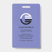 Personalausweis für Blauschattierung Ausweis (Rückseite)