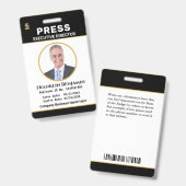 Personalausweis für die Logokombination "Press Pas Ausweis (Vorder- & Rückseite)