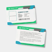 Personalausweis für die Universität Ausweis (Vorder- & Rückseite)