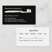 Personalausweis für Erinnerung bei Zahnärzten Visitenkarte (Vorne/Hinten)