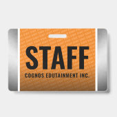 Personalausweis für Orange und Stahl Ausweis (Back)