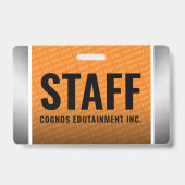 Personalausweis für Orange und Stahl Ausweis (Front)