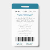 Personalausweis + Strichcode Vertikal Ausweis (Back)