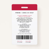 Personalausweis + Strichcode Vertikal Ausweis (Rückseite)