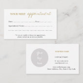 Personalausweis Terminkarte (Vorne/Hinten)