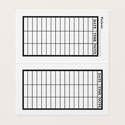 Personalausweis Visitenkarten (Innenseite Aufgefaltet)