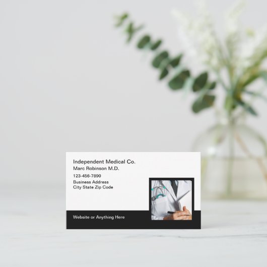 Personalausweise des Arztes Terminkarte (Stehend Vorderseite)