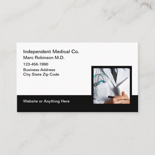 Personalausweise des Arztes Terminkarte (Vorderseite)